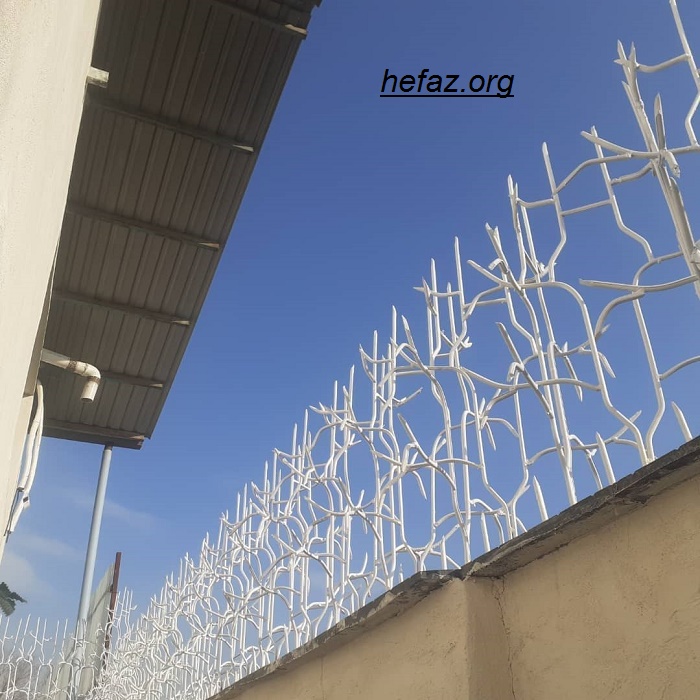 حفاظ شاخ گوزنی دیوار حیاط
