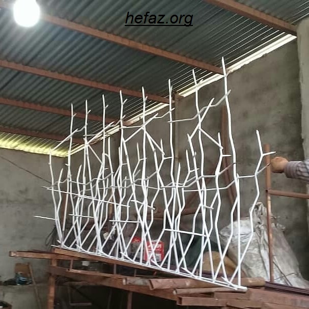 رنگ آمیزی حفاظ شاخ گوزنی با رنگ کوره ای