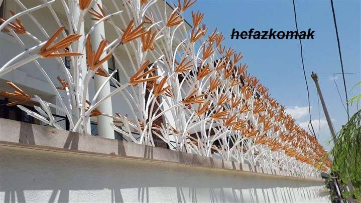 گارد محافظ بالای دیوار ویلا