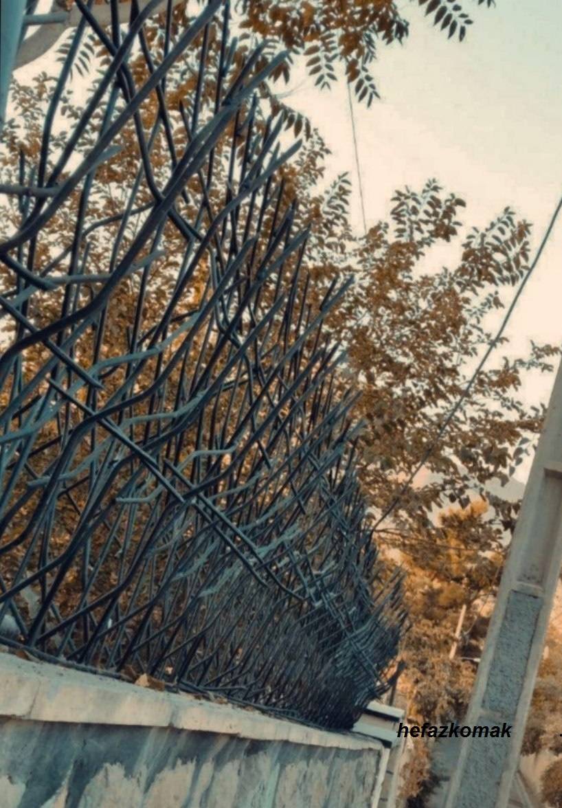 تولید و نصب حفاظ شاخ گوزنی با رنگ مشکی