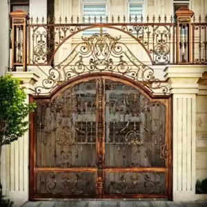 طراحی و ساخت درب پارکینگ فلزی مدرن