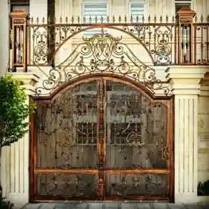 طراحی و ساخت درب پارکینگ فلزی مدرن