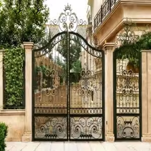درب حیاط لاکچری فلزی مدرن
