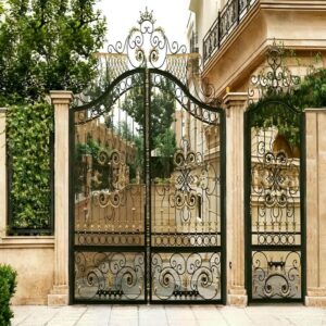 درب حیاط لاکچری فلزی مدرن