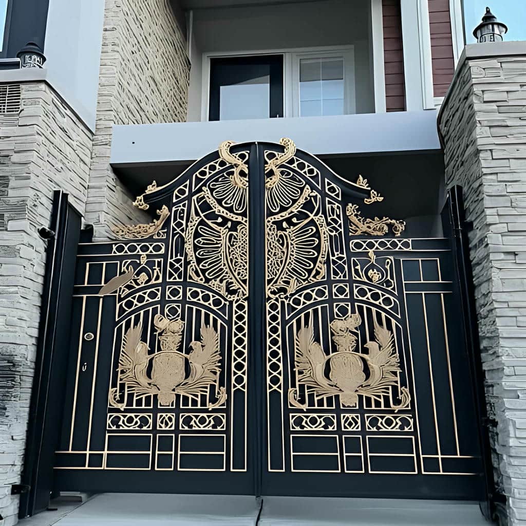 درب باکینگهام 14 ساخت درب مدل باکینگهام فرفورژه سلطنتی