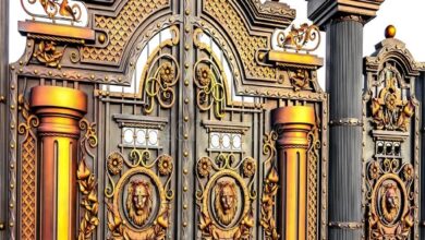 درب حیاط در طالقان
