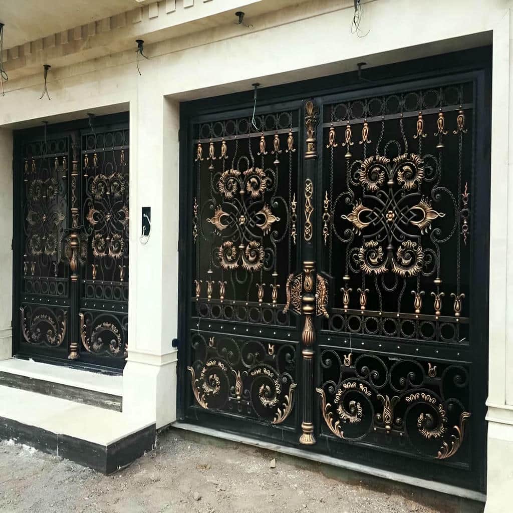 نصب درب حیاط پروفیل سنگین در فردیس کرج