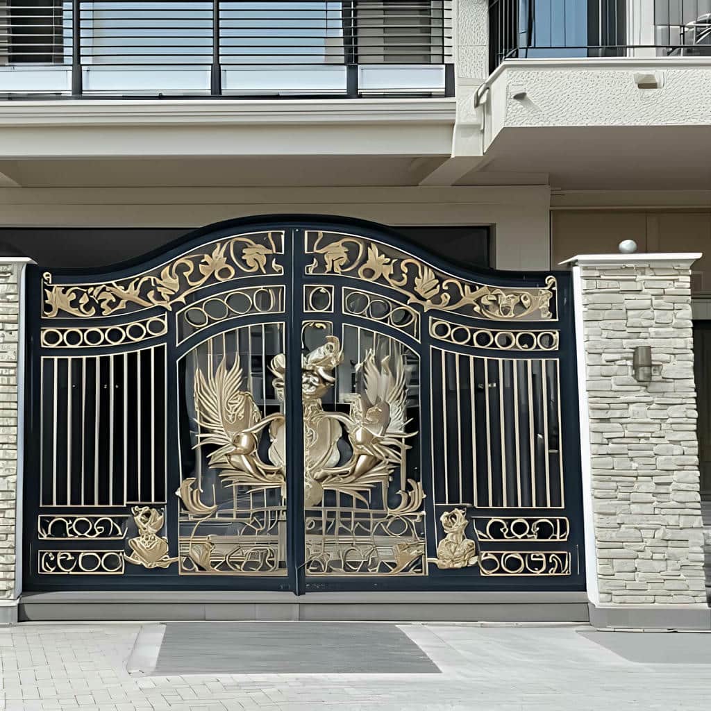 نصب درب حیاط یراق استاندارد در رفسنجان