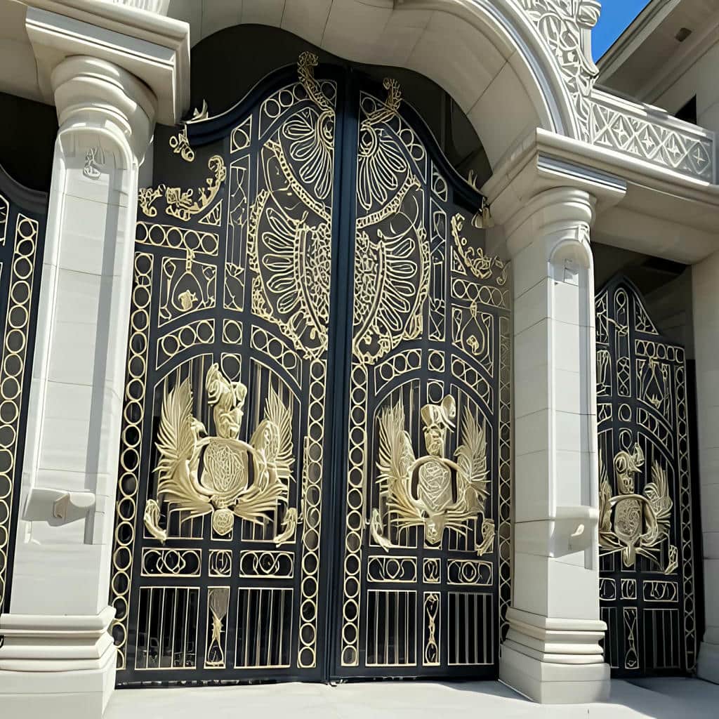 خرید درب حیاط فرفورژه در اندیشه
