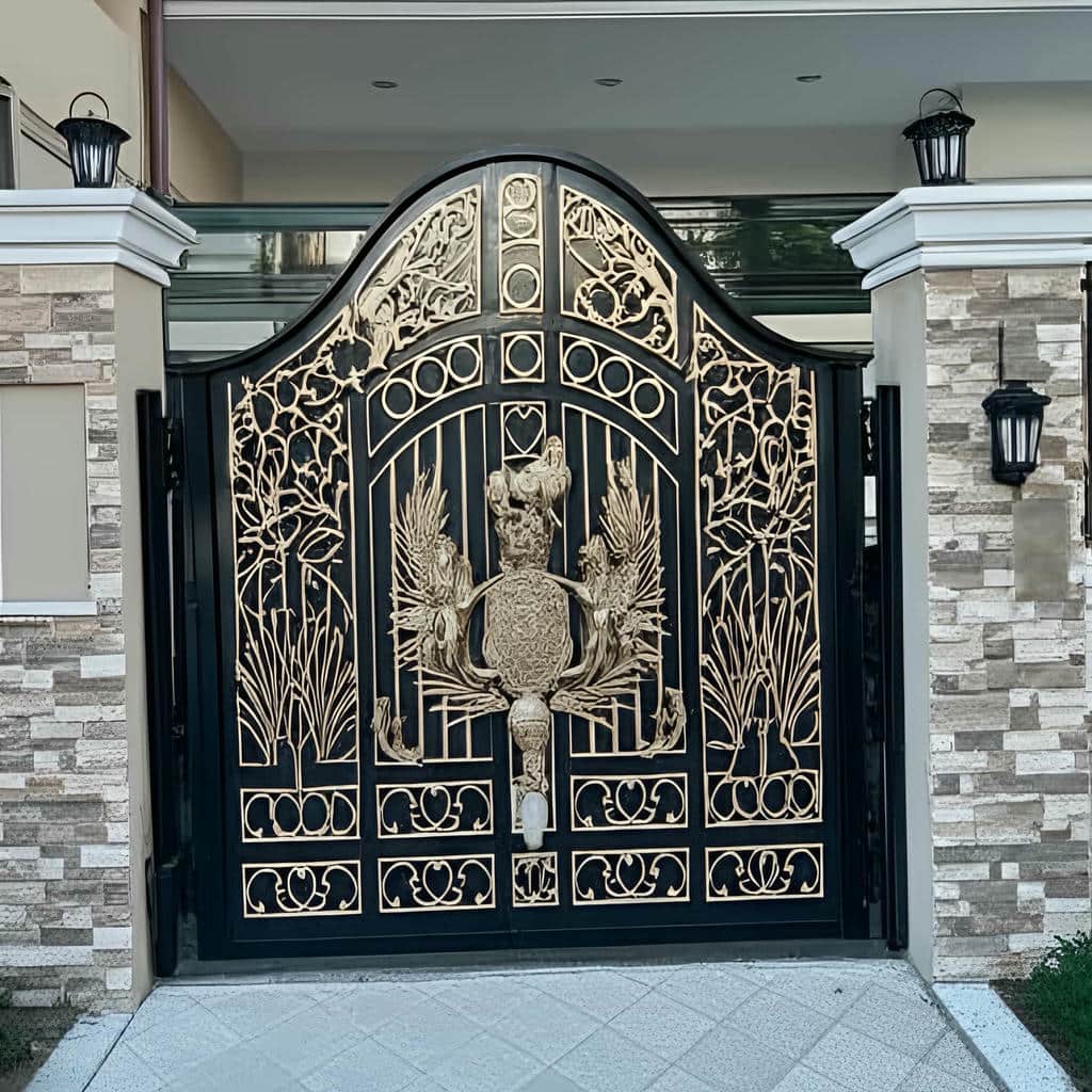 خرید درب حیاط مدل ساده در سمنان