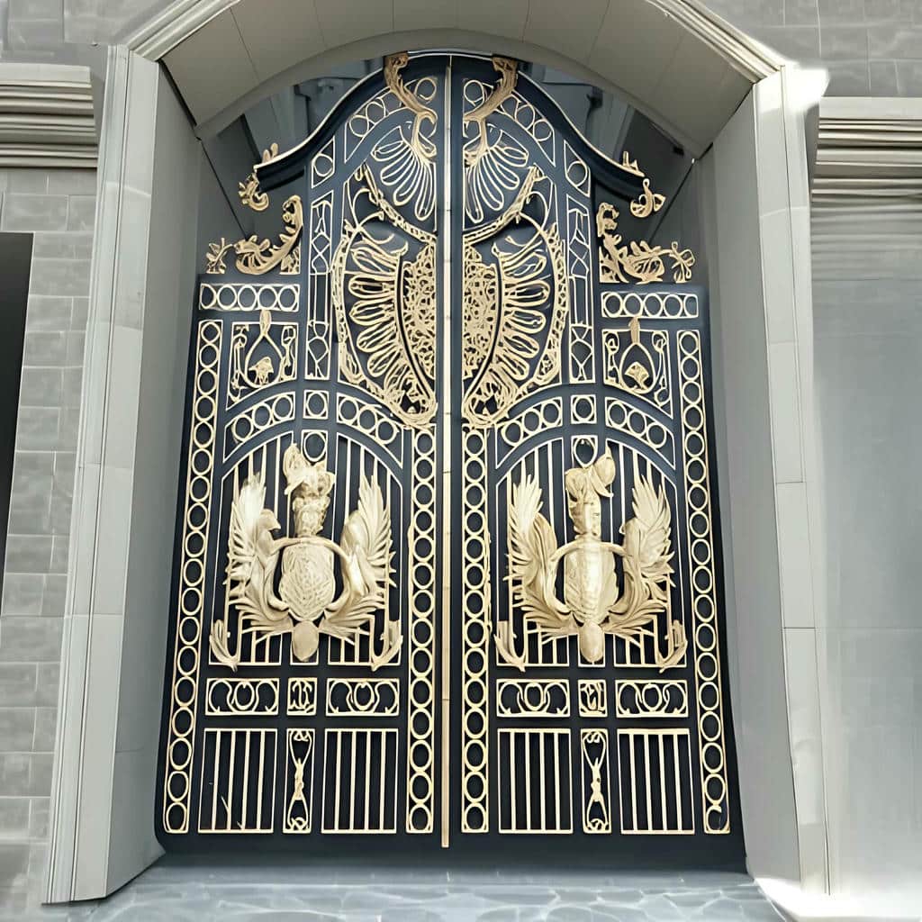 نصب درب حیاط پروفیل سنگین در قشم