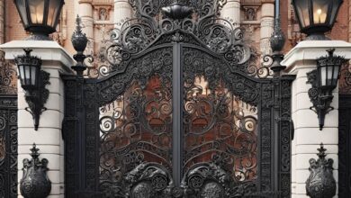 درب حیاط در فردیس کرج