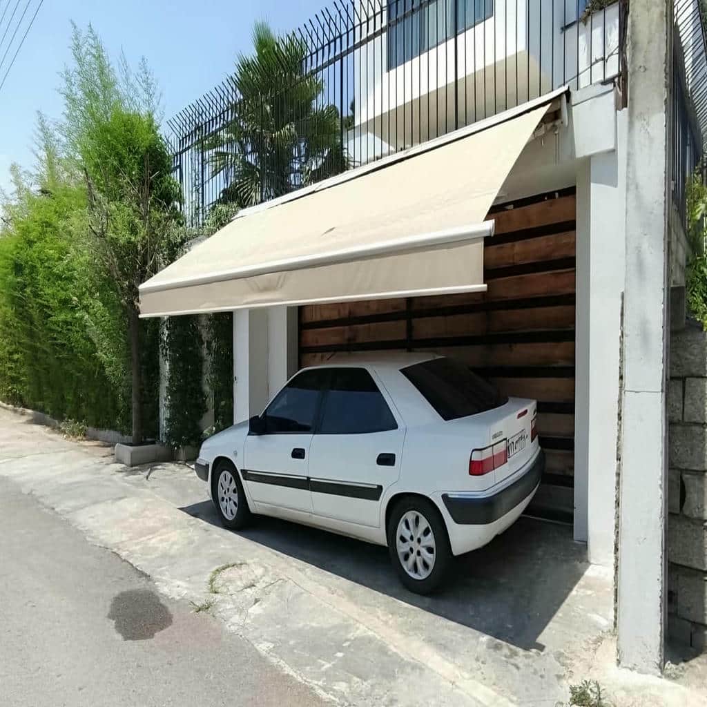 خرید سایبان برقی کاربری تجاری در بومهن