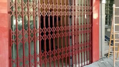 درب آکاردئونی فلزی در مشهد