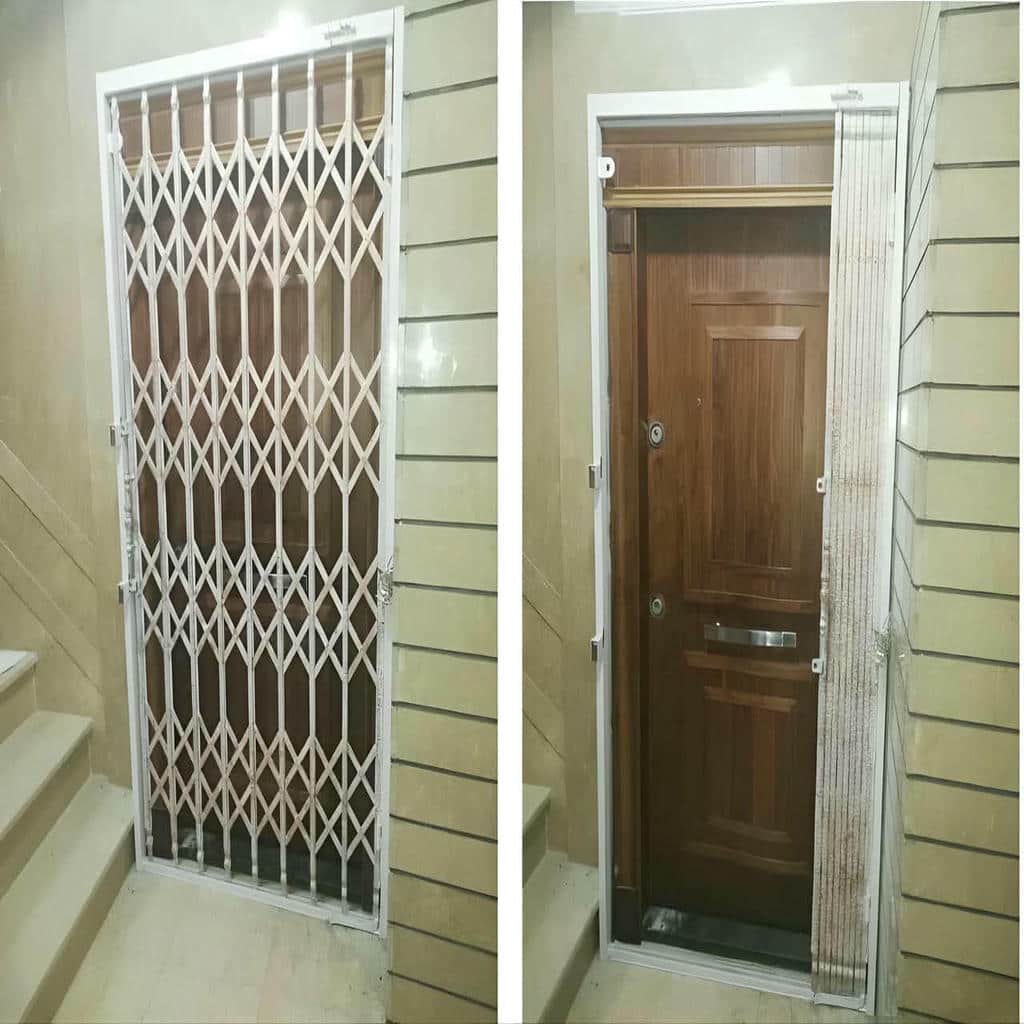 درب آکاردئونی فلزی در نیشابور