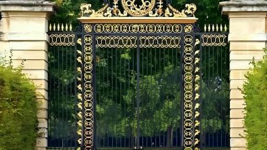 درب حیاط در فشم