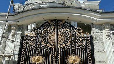 درب حیاط در کیش