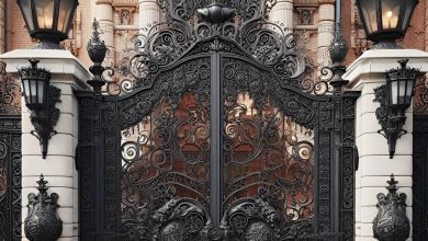 درب حیاط در فردیس کرج