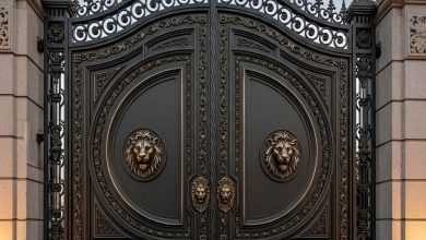 درب حیاط در چالوس