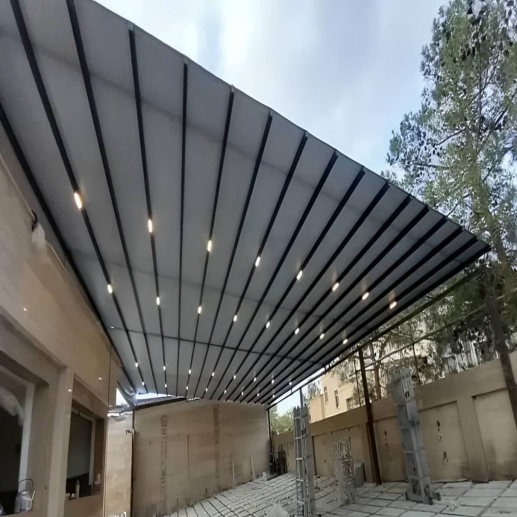 ساخت سقف برقی متحرک با رنگ ضدزنگ