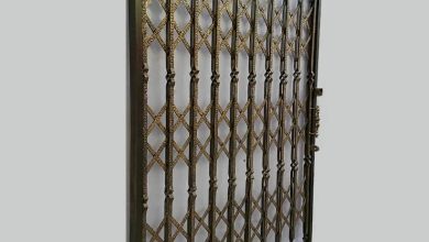 ساخت محافظ آهنی درب آپارتمان مدل آکاردئونی و لولایی