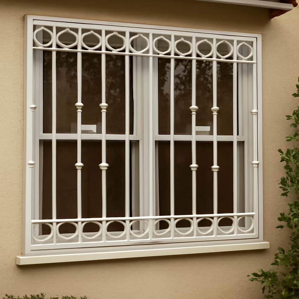 حفاظ پنجره کلاسیک طرح رومی ساده برای اجرای نمای کلاسیک