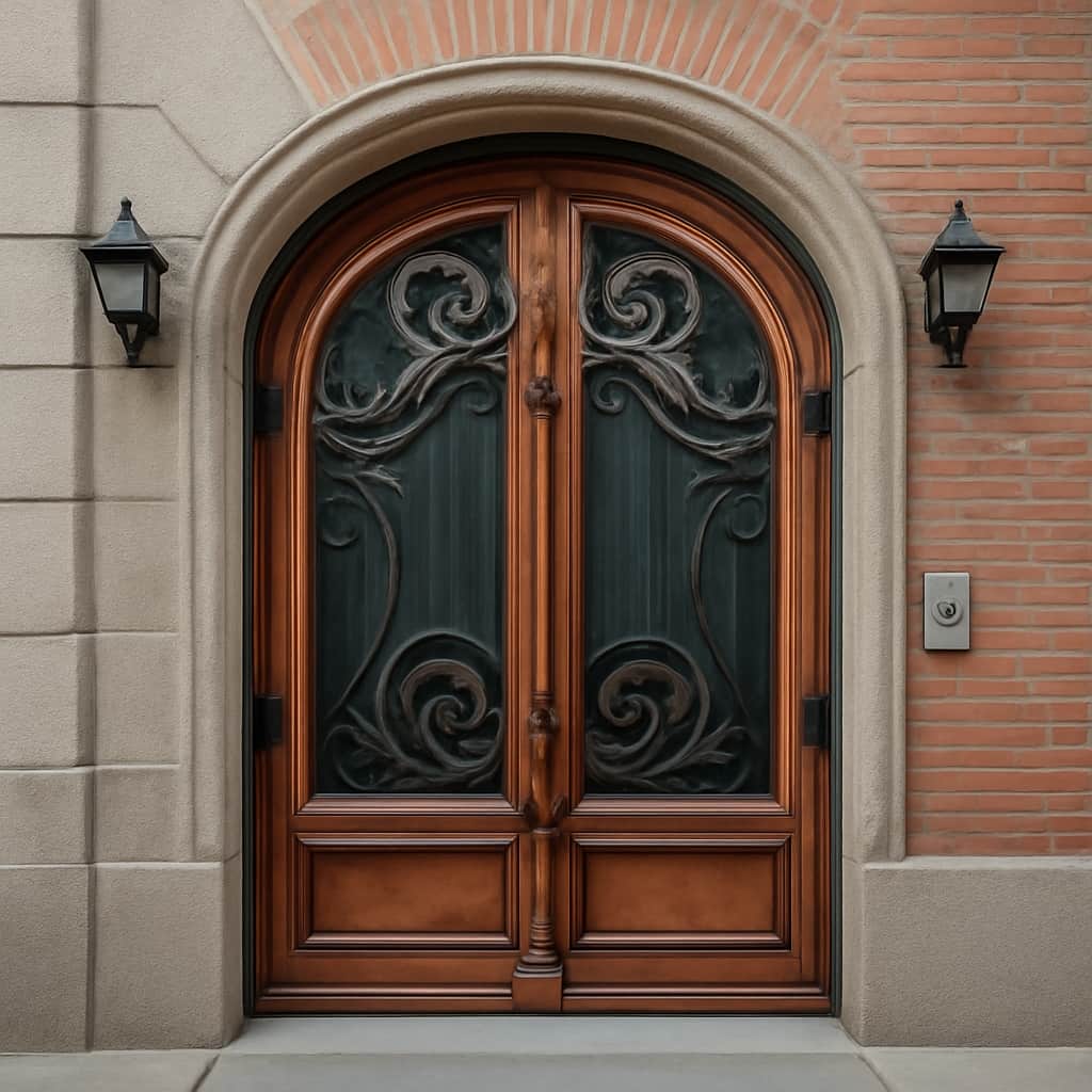 درب پارکینگ ریلی ریل زمینی مشبک با مقایسه نور و حریم