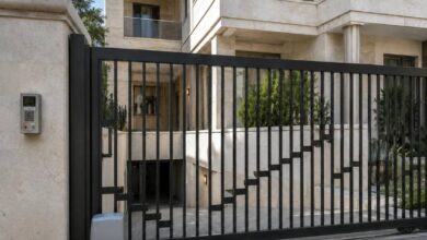 9 نمونه جک درب حیاط سنگین شاسی دار
