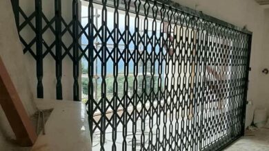 12 مدل درب آکاردئونی شیک قفل دار
