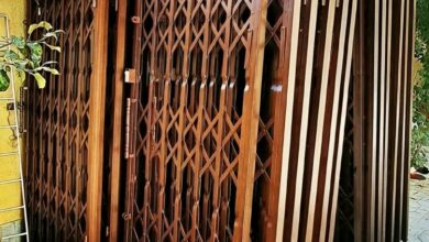 10 مدل درب ریلی آکاردئونی کم جا