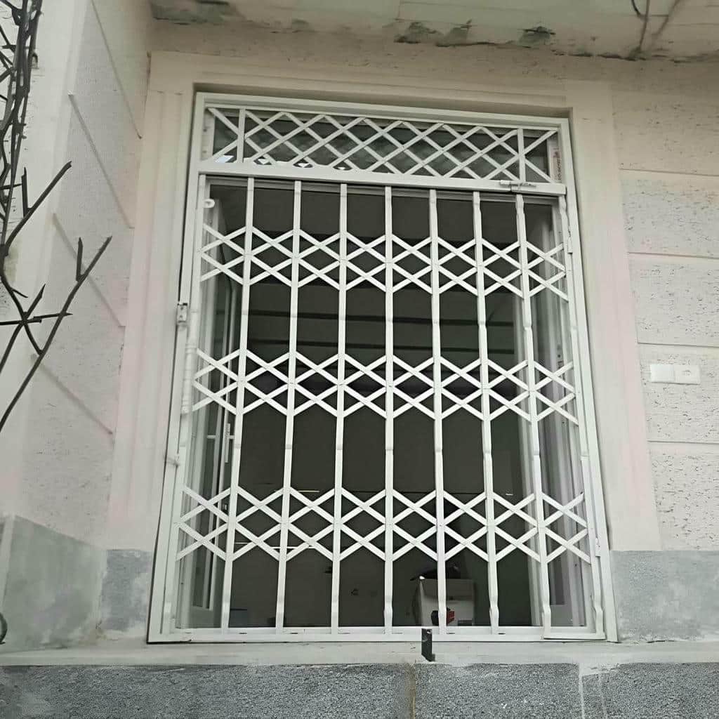 نصب درب ریلی آکاردئونی کم جا با ریل استاندارد