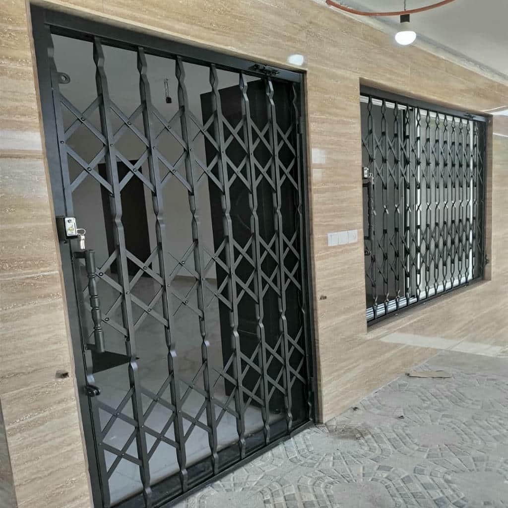 فروش حفاظ آکاردئونی ورودی مجتمع مناسب ساختمان مسکونی