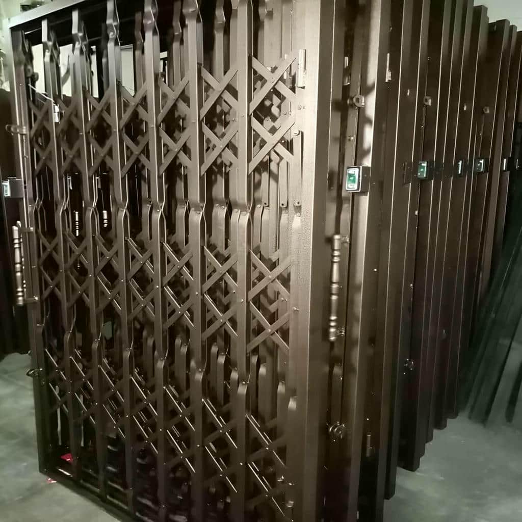 قیمت درب آکاردئونی طرح دار لوزی وابسته به تراکم و قفل
