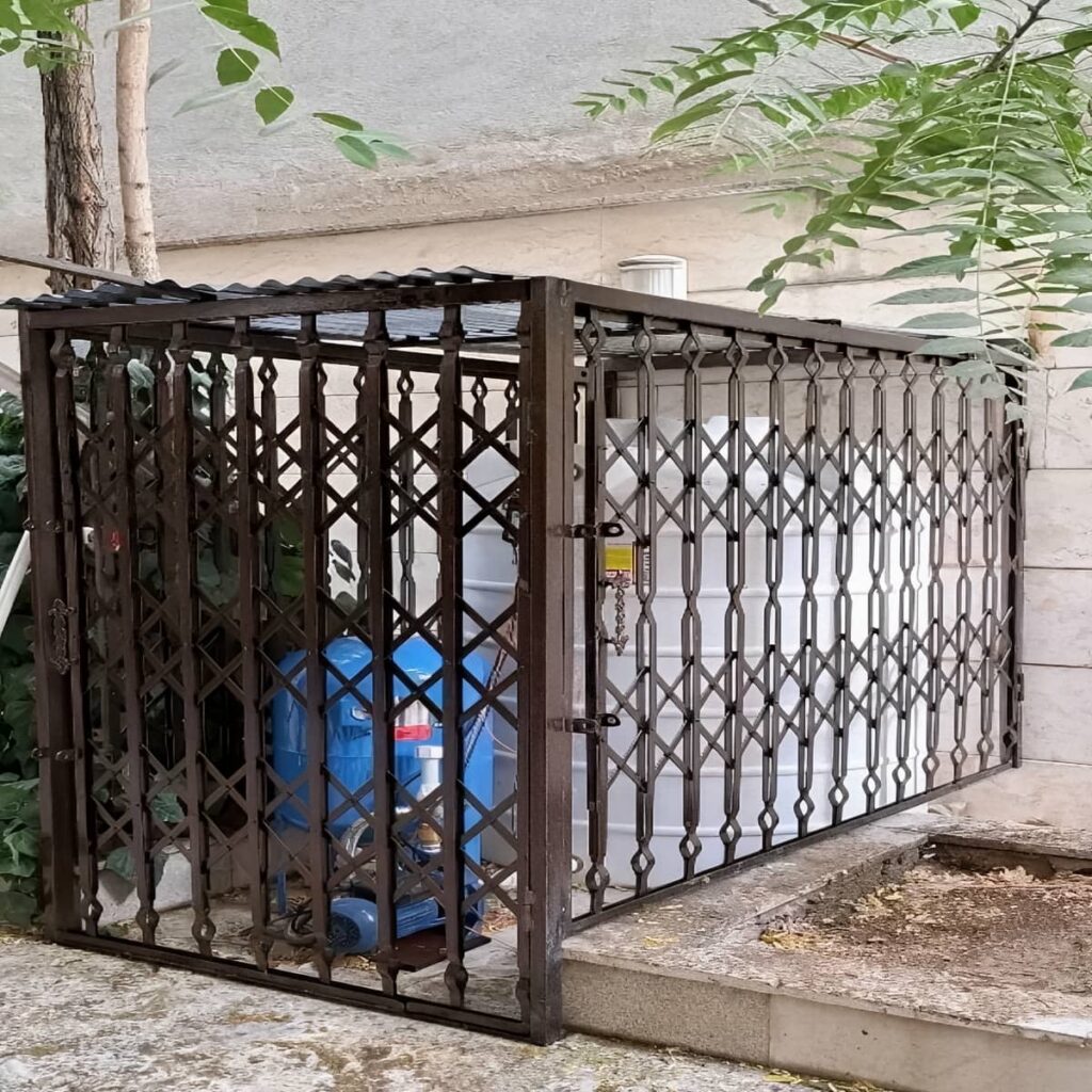 قیمت درب آکاردئونی شیک قفل دار وابسته به قفل و ریل