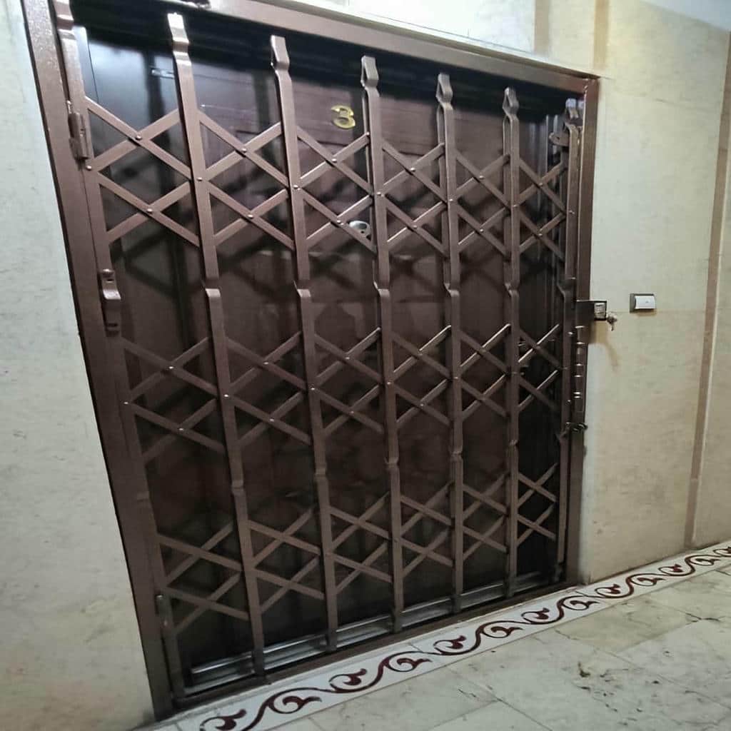 حفاظ آکاردئونی ورودی مجتمع با مدل لوزی فشرده