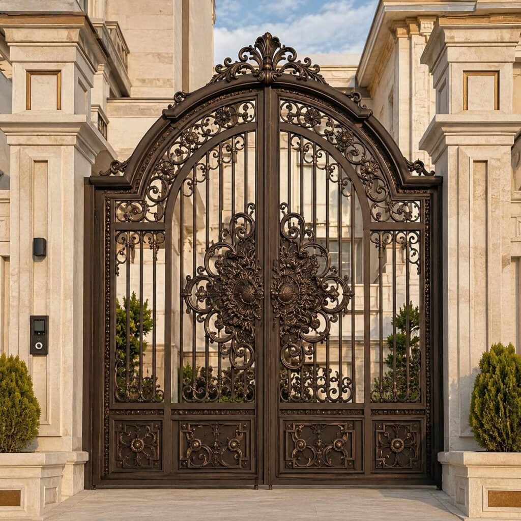 درب پارکینگ کشویی محوطه ساده برای خرید ورودی پرتردد