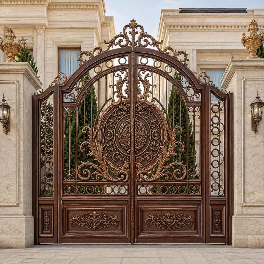 درب ساده شاسی فلزی تک لنگه برای رفت و آمد روزانه