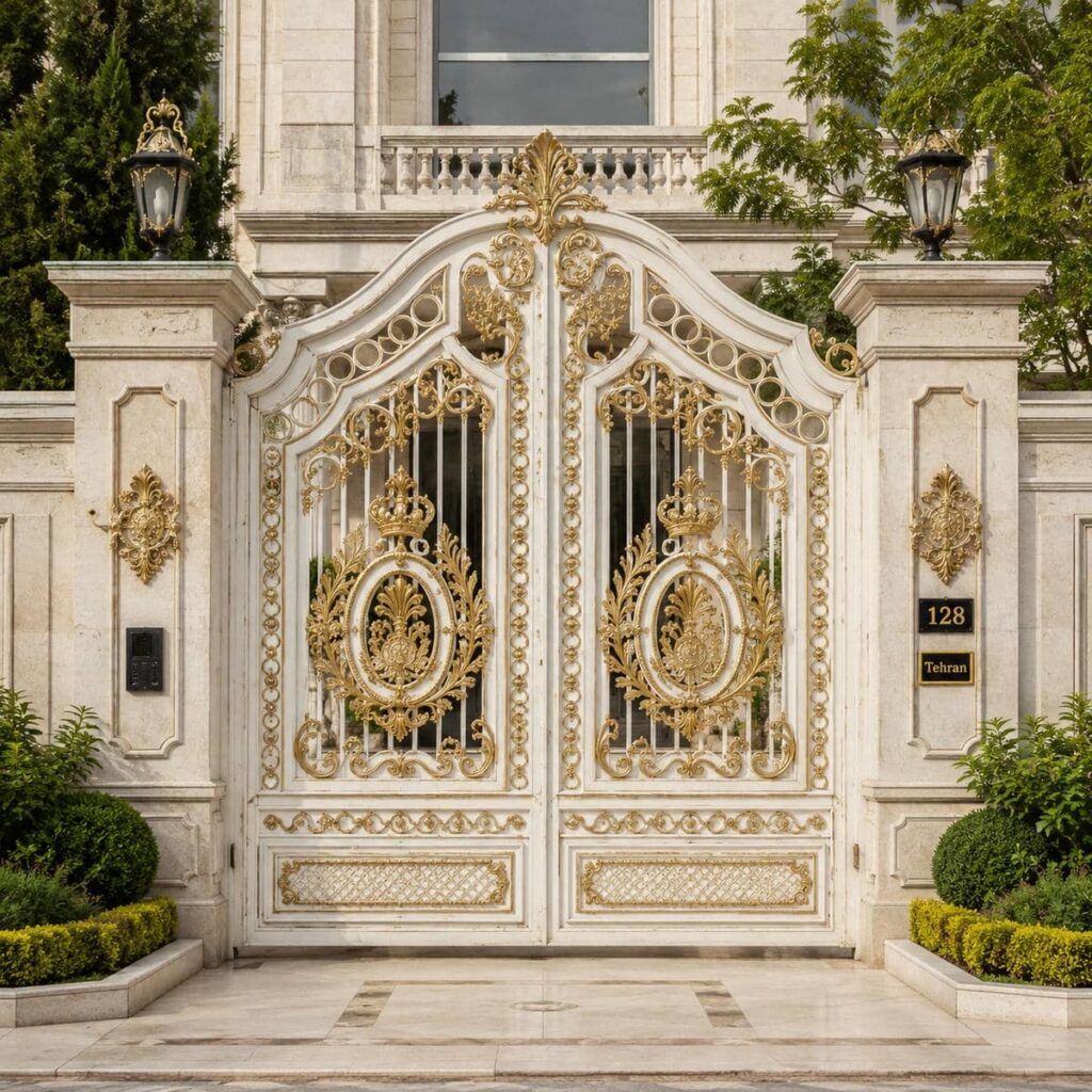 درب پارکینگ مینیمال خطی تمام پوشیده برای حریم بیشتر