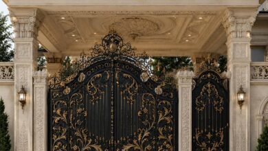 12 طرح درب حیاط ورودی جنوبی