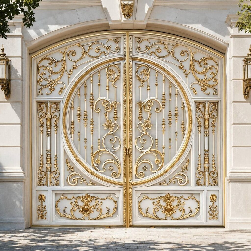 اجرای درب حیاط ورودی جنوبی با پوشش ضدزنگ