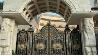 8 مدل درب آهنی ساده قاب دار