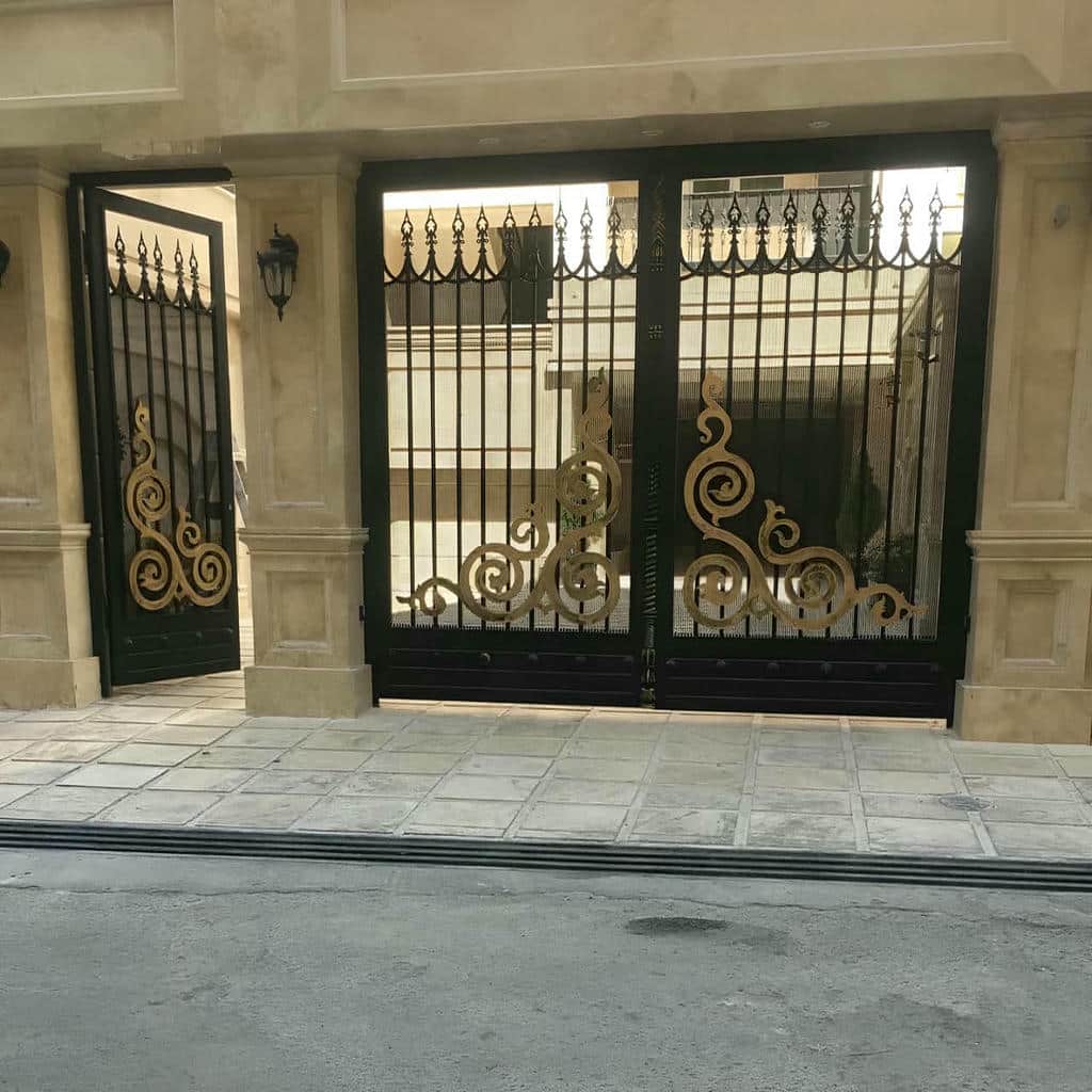 سفارش درب پارکینگ آهنی ریلی مناسب موتور ریلی