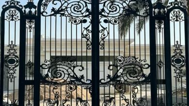14 مدل درب فلزی لاکچری نمای ویلا