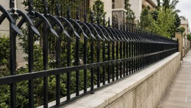 6 نمونه حفاظ دیوار مدرن خطی