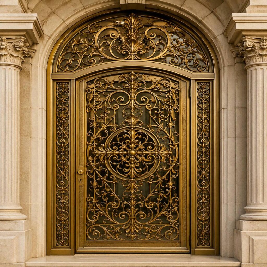 خرید درب حیاط ورودی محوطه ماشین‌رو برای تردد خودرو