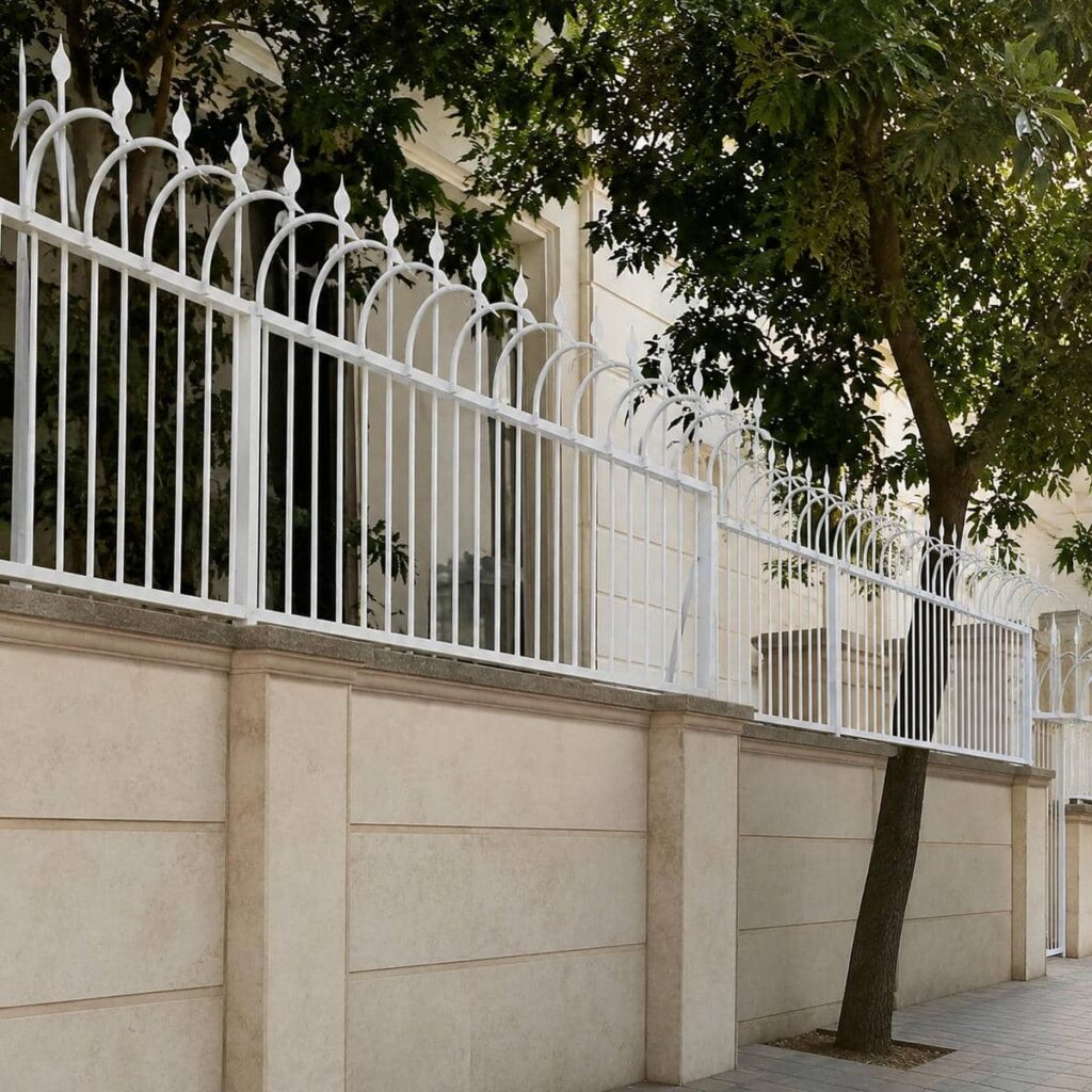 نصب نرده حفاظ دیوار ساده با تراز استاندارد