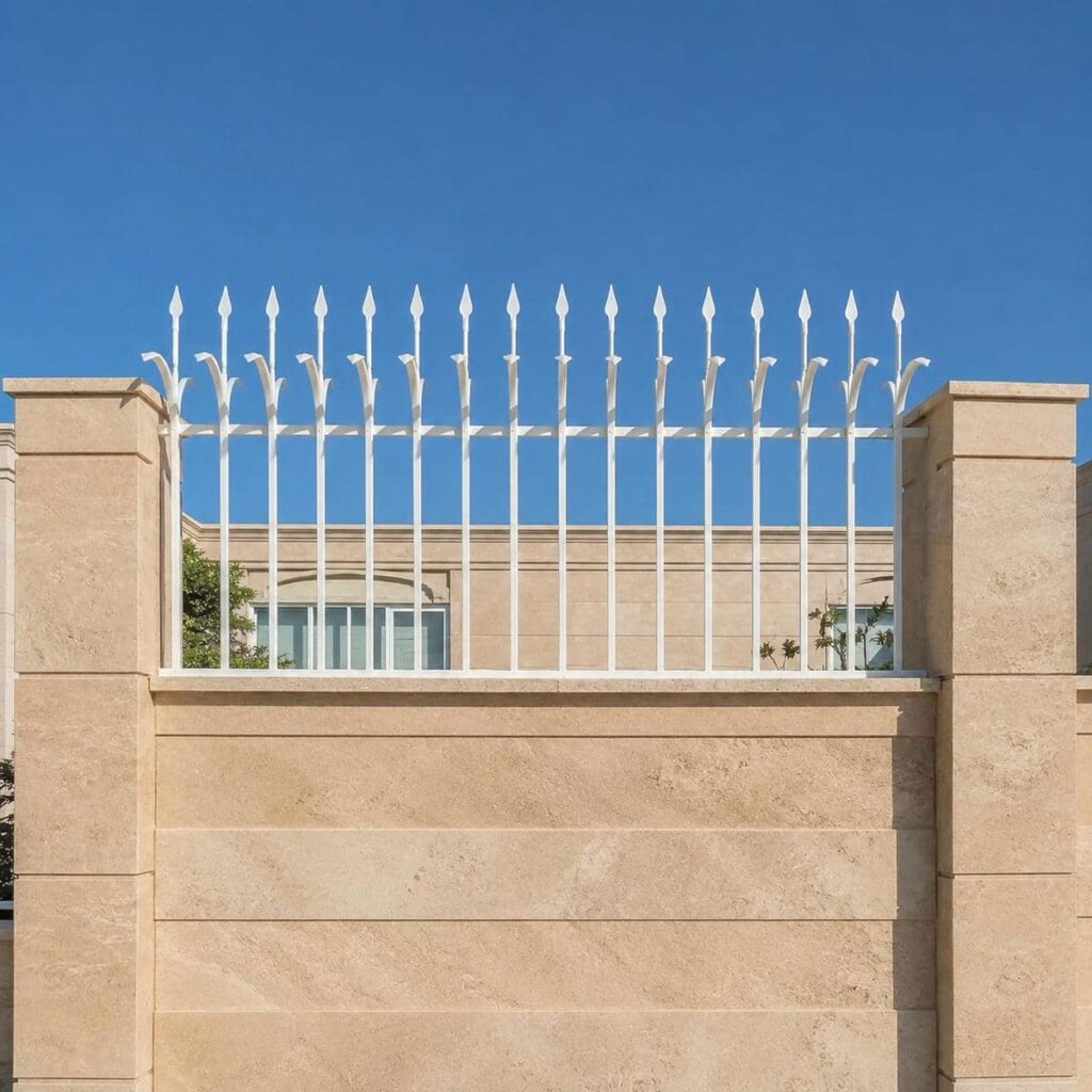 خرید حفاظ دیوار شیک روی سنگ تراورتن برای نمای اصلی
