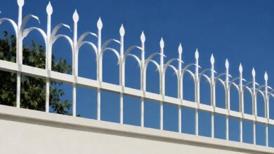 12 نمونه حفاظ دیوار سیم خاردار ترکیبی