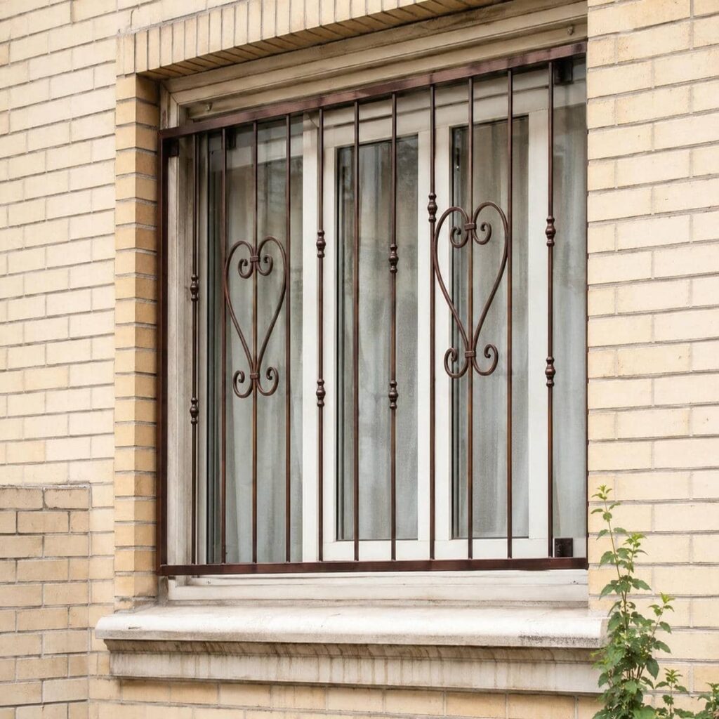 حفاظ پنجره آپارتمان طبقات پایین ثابت با نصب مقاوم