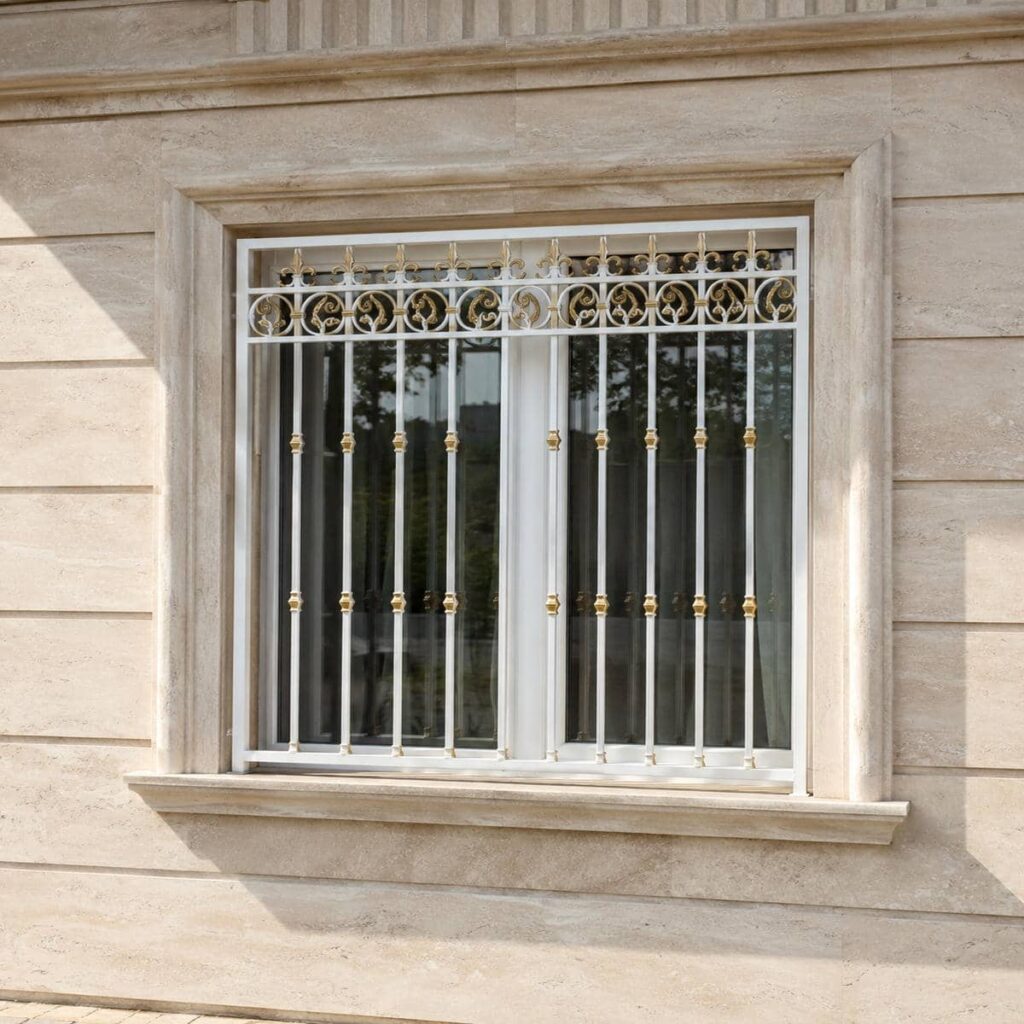 حفاظ پنجره جای گلدان دار با خدمات نصب و نگهداری